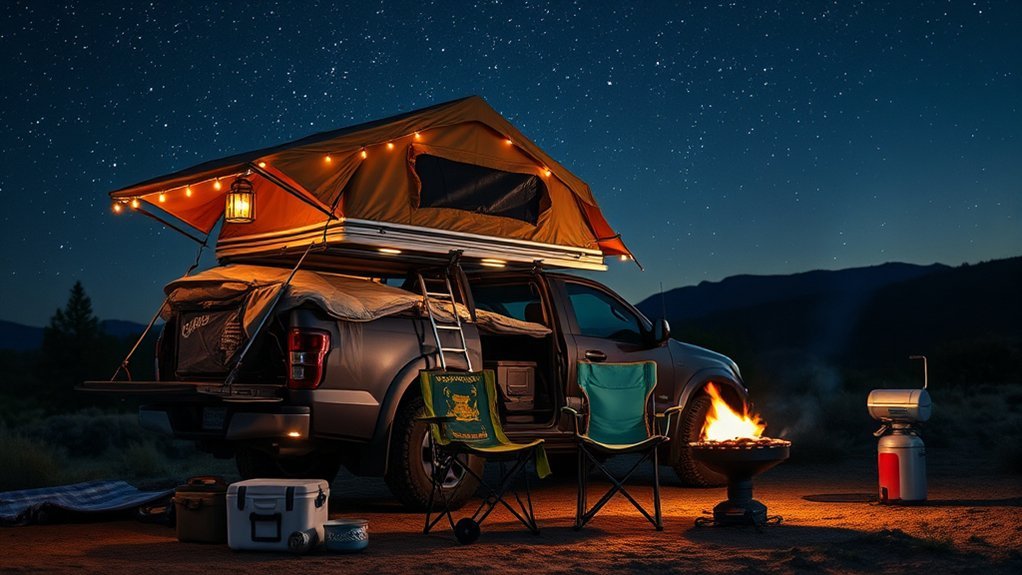 comfort tips for truck camping