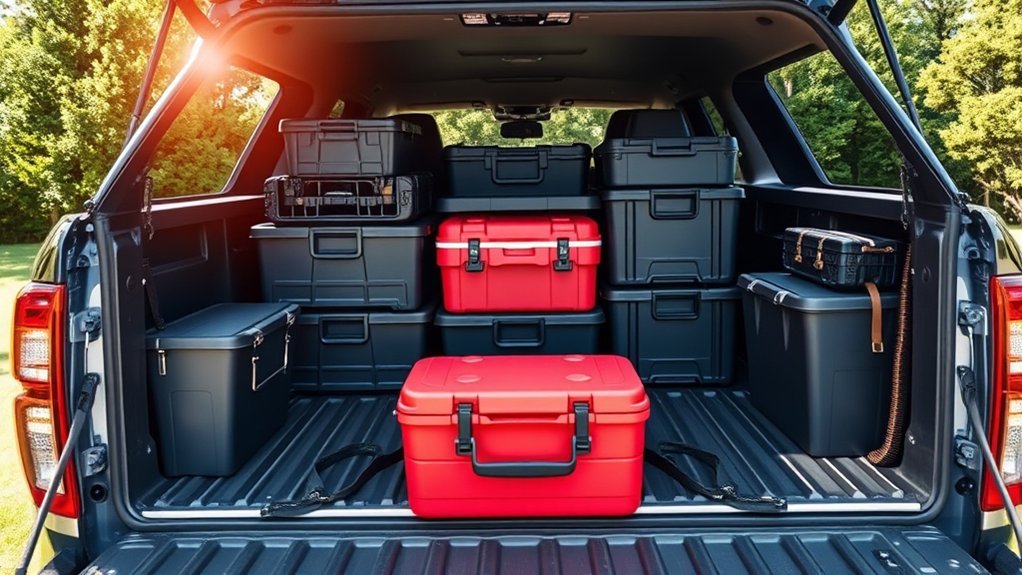 creative truck bed storage