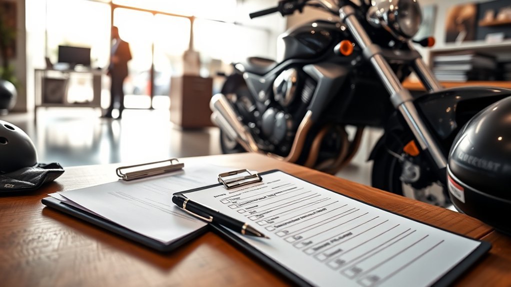 finalize purchase register motorcycle