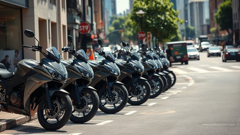 identify legal motorcycle parking