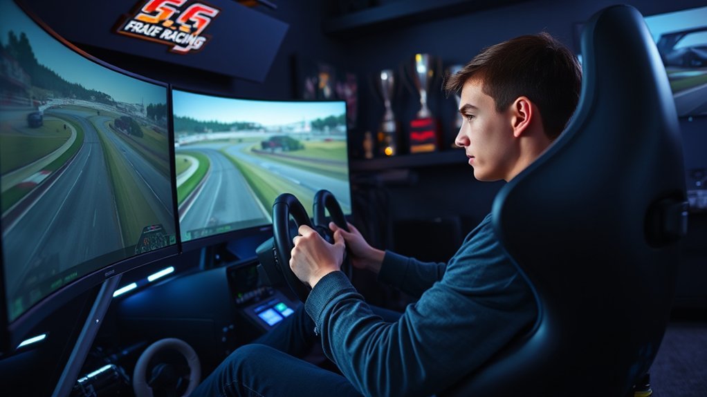 immersive racing simulation experience