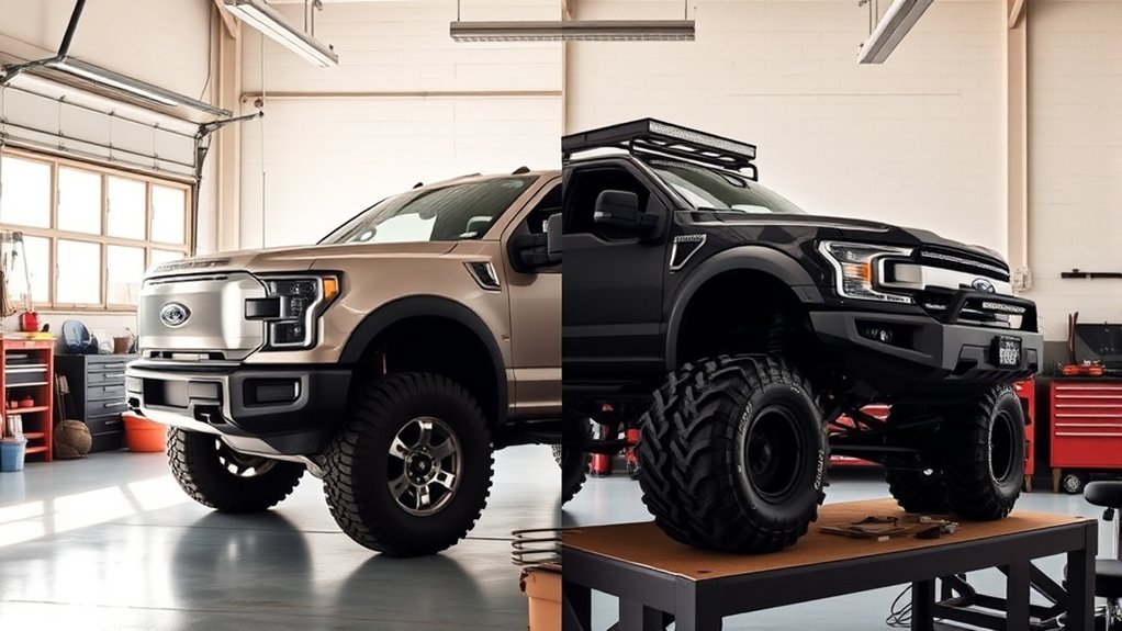 leveling kits enhance truck height