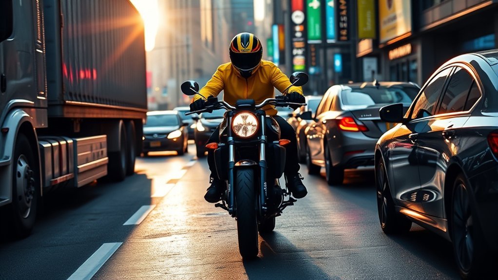 maximize visibility in traffic