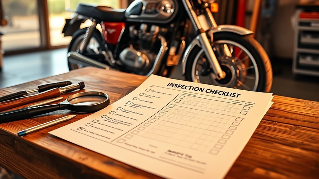 motorcycle inspection tips checklist