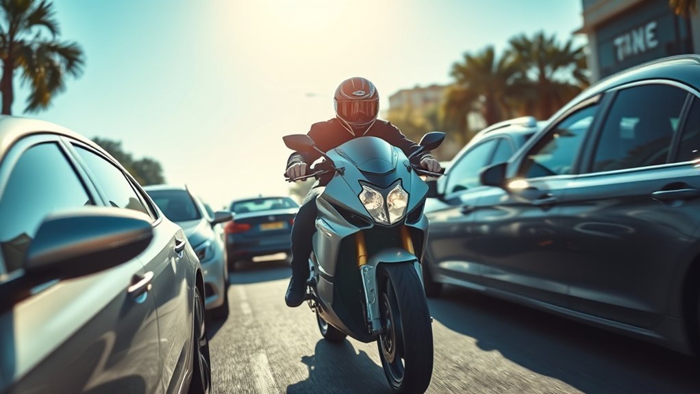 motorcycle lane filtering regulations