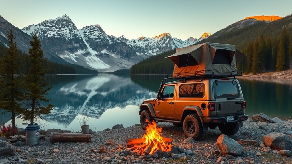 optimal truck camping sites