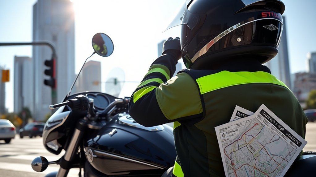 plan safe motorcycle commute