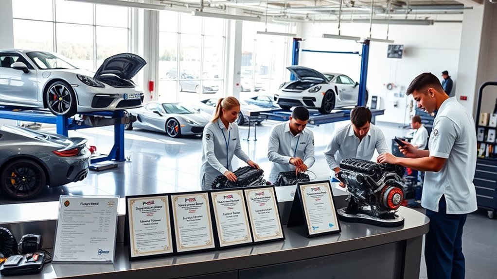 skilled technicians ensure performance