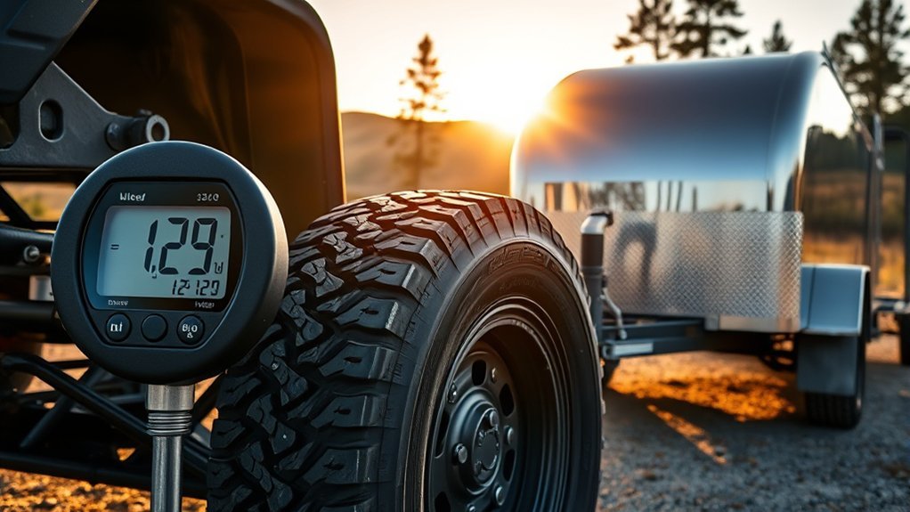 tire pressure guidelines for towing
