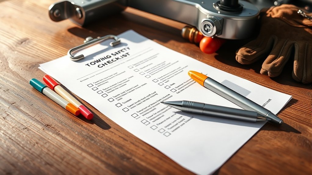 towing safety tips checklist