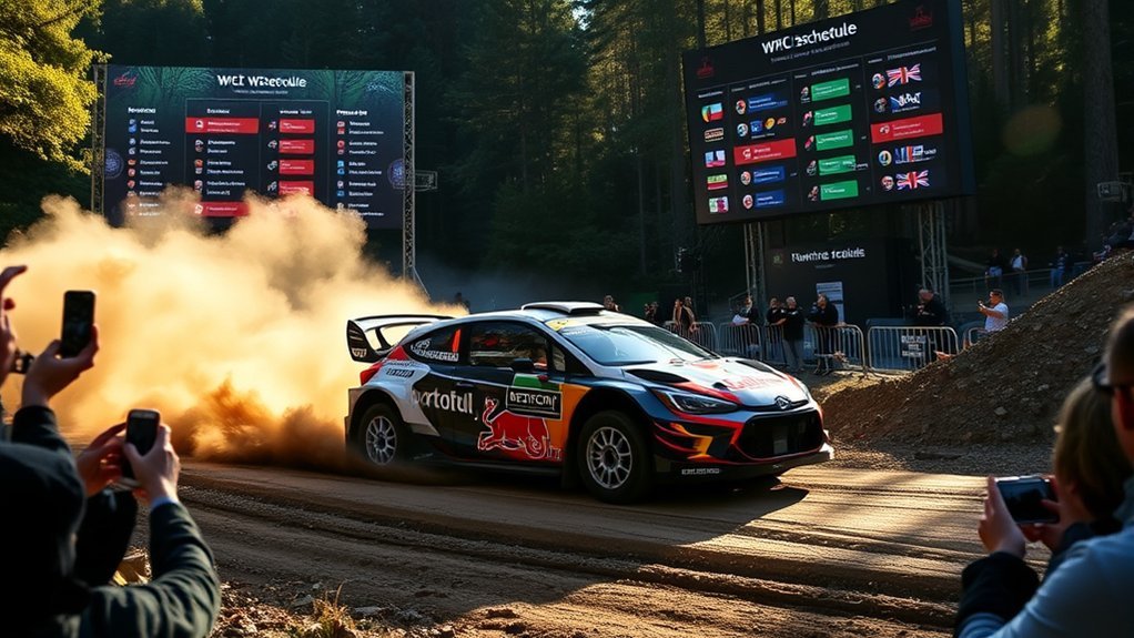 wrc race dates and coverage