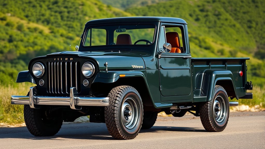 classic jeep truck inspection