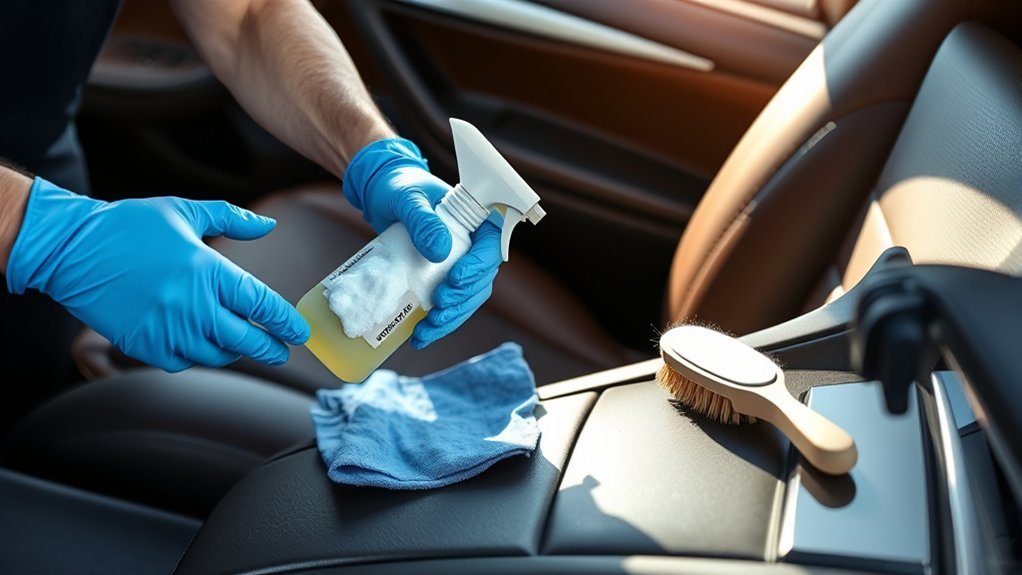 cleaning leather seats guide