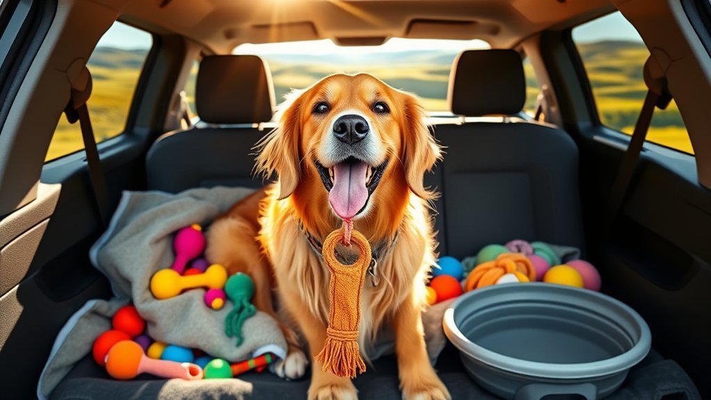entertain your dog during travel