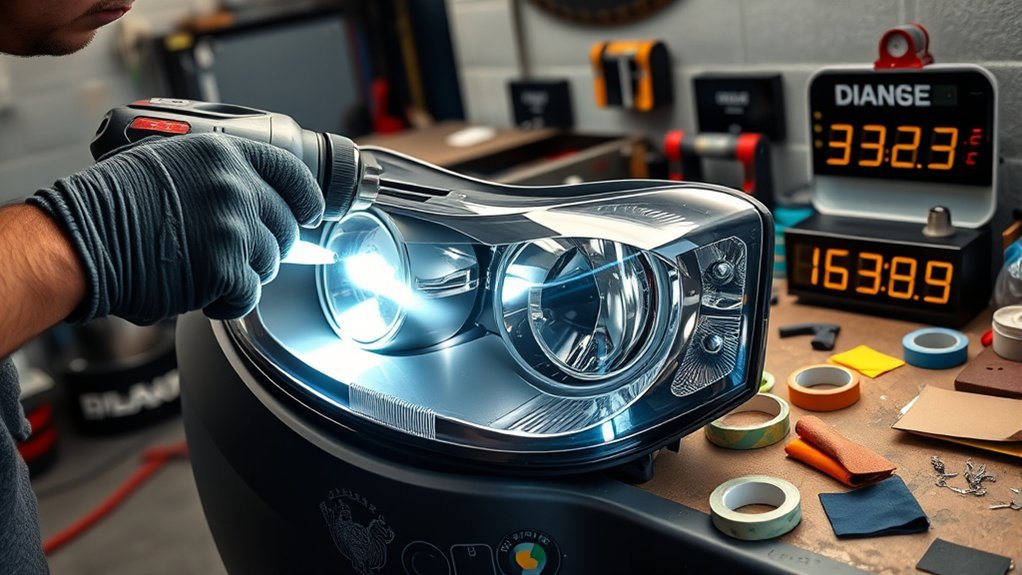 headlight polishing guide steps