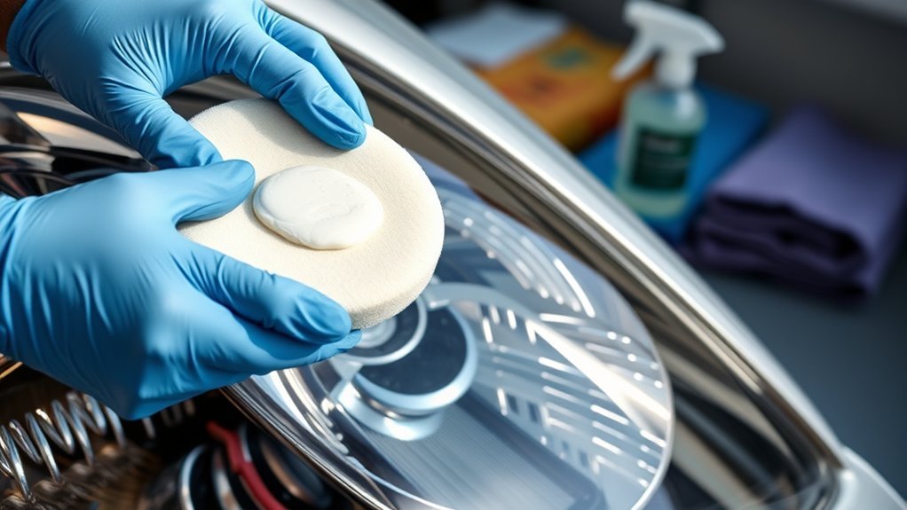 polishing compound application steps