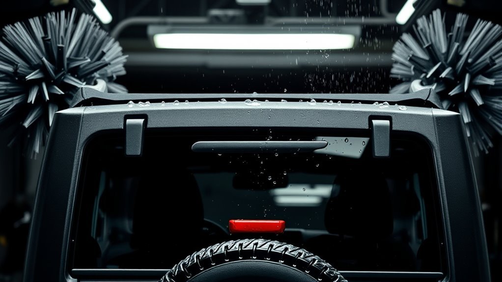 avoid automatic brush washes