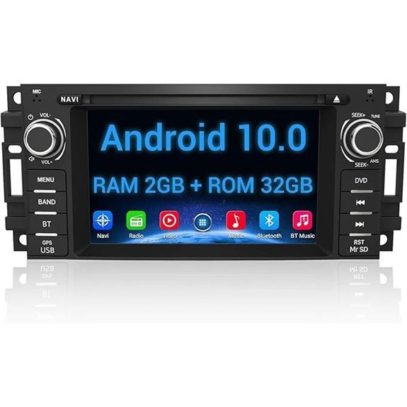 Android 10.0 Car Stereo Radio with Bluetooth GPS (6.2 Inch)
