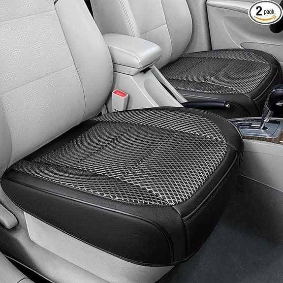 2 Pack Breathable Car Seat Covers with Storage Pocket
