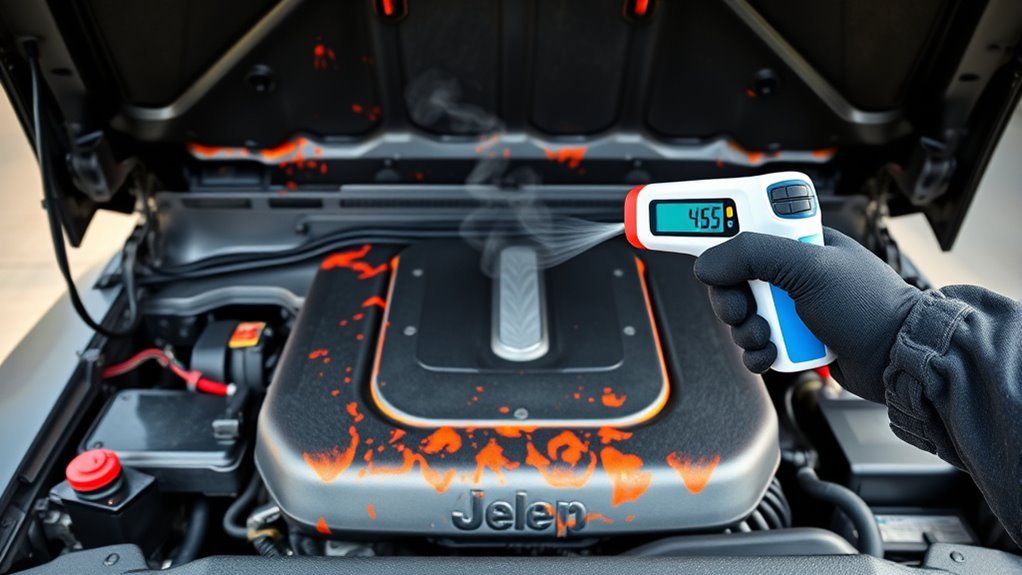 engine cover heat damage