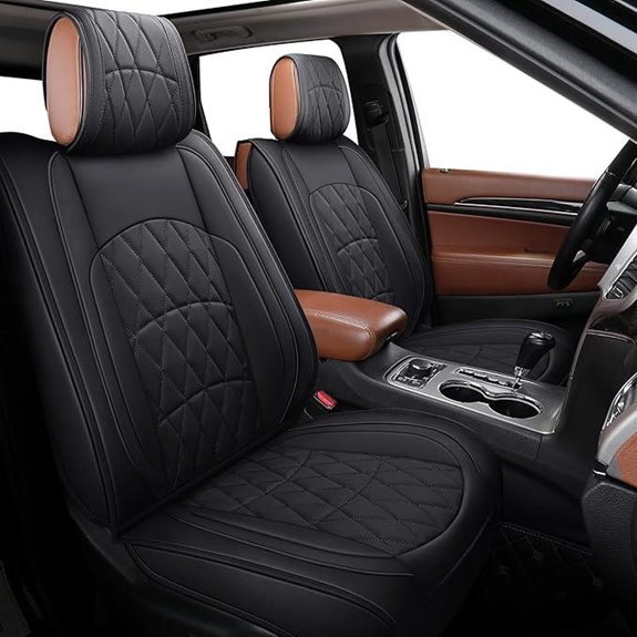 YIERTAI Faux Leather Seat Covers for Jeep Grand Cherokee 2011-2026