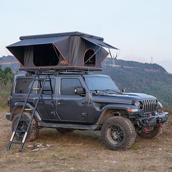 Aluminum Rooftop Tent Hard Shell for Camping