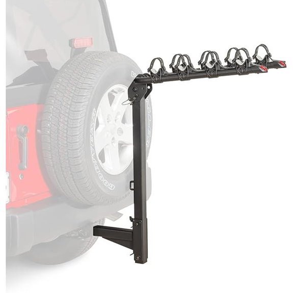 Quadratec 4 Bike Folding Hitch Rack (140 Lbs Capacity)