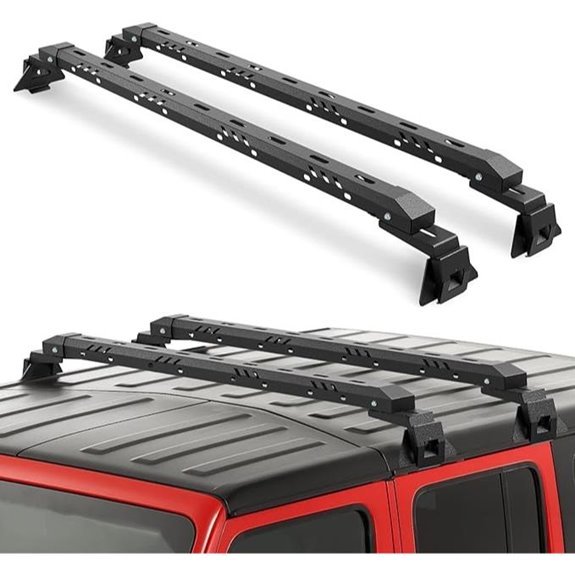 Max Loading 420LB Heavy Duty Roof Rack Cross Bars for Jeep Wrangler