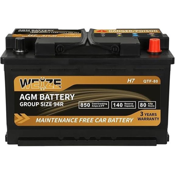 Weize Platinum AGM Battery BCI Group 94R (850CCA)