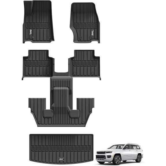 3W Floor Mats & Cargo Liner for Jeep Grand Cherokee L (6-Passenger)