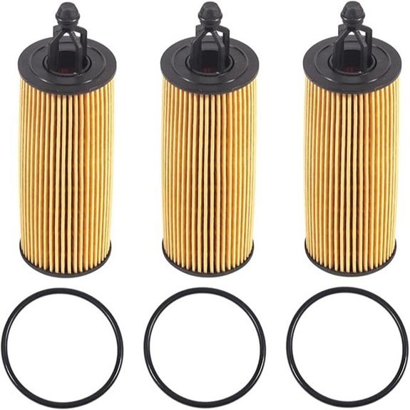 68191349AC Oil Filter for Jeep Grand Cherokee 3.6L (3-Pack)