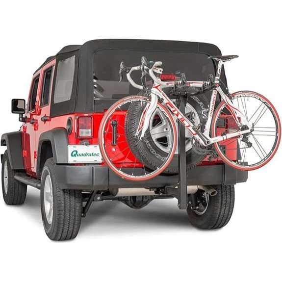 Quadratec 2-Bike Folding Hitch Rack for Jeep Wranglers