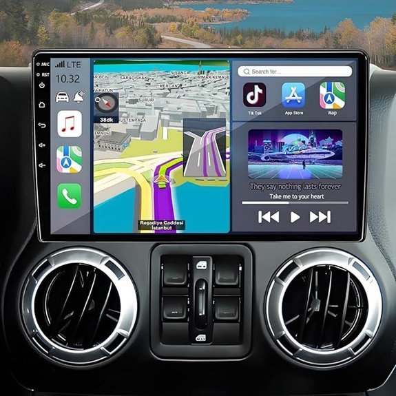 Jeep Wrangler JK Android 14 Car Stereo with CarPlay