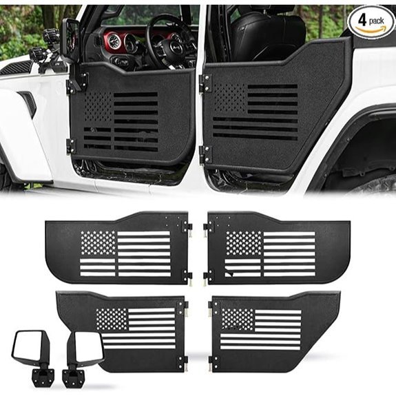 Tube Doors for 2018-2025 Jeep Wrangler & Gladiator