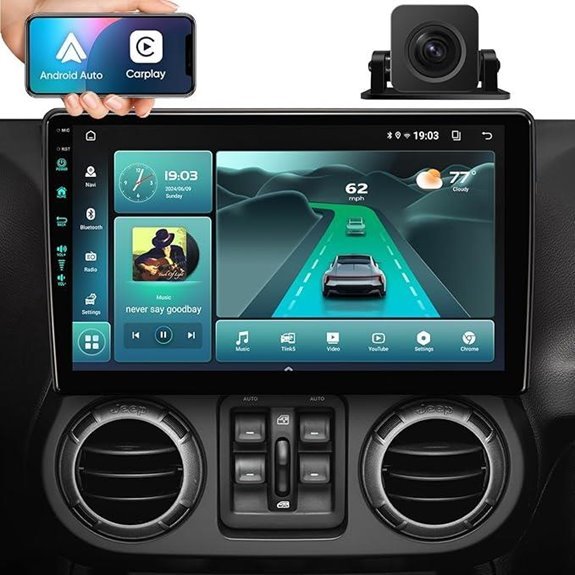 10.2 Car Stereo GPS Navigation for Jeep Wrangler JK