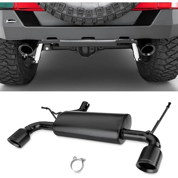 Quadratec Dual Outlet Performance Exhaust for Jeep Wrangler JK