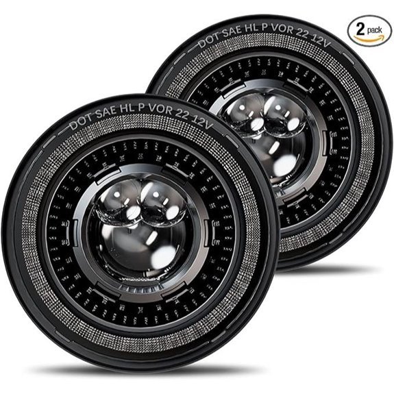 HWSTAR 7 Inch LED Headlights for Jeep Wrangler