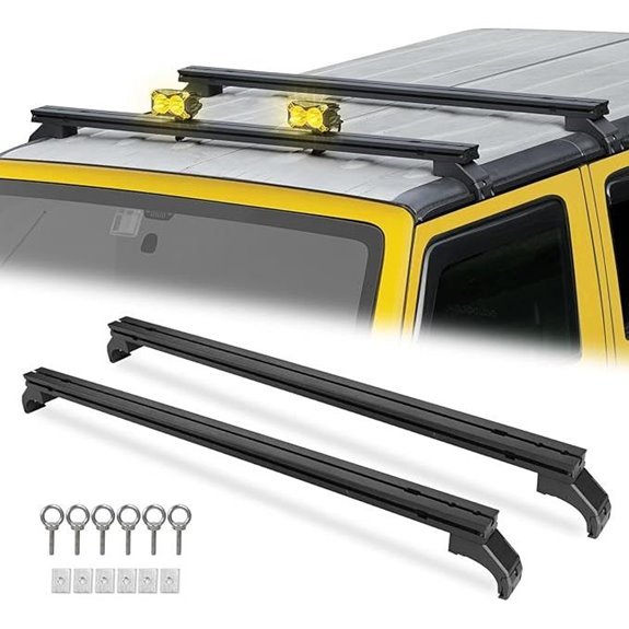 Jeep Wrangler JKU Roof Rack Cross Bars 400 LBS (2007-2018)