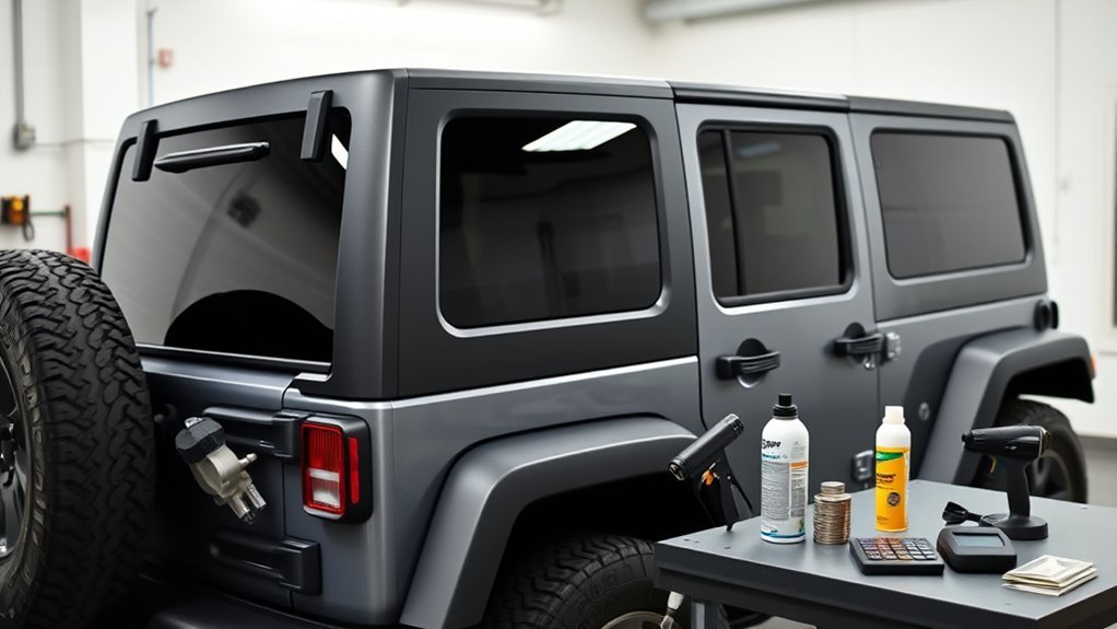 jeep wrangler tinting costs