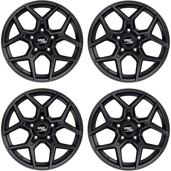 RockTrix RT105 17 Jeep Wrangler Wheels (Set of 4)