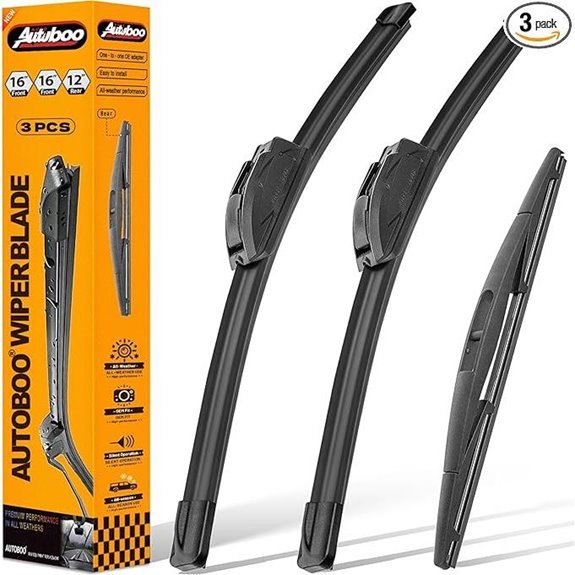 AUTOBOO Windshield Wipers for Jeep Wrangler JL 2018-2023 (3-Pack)