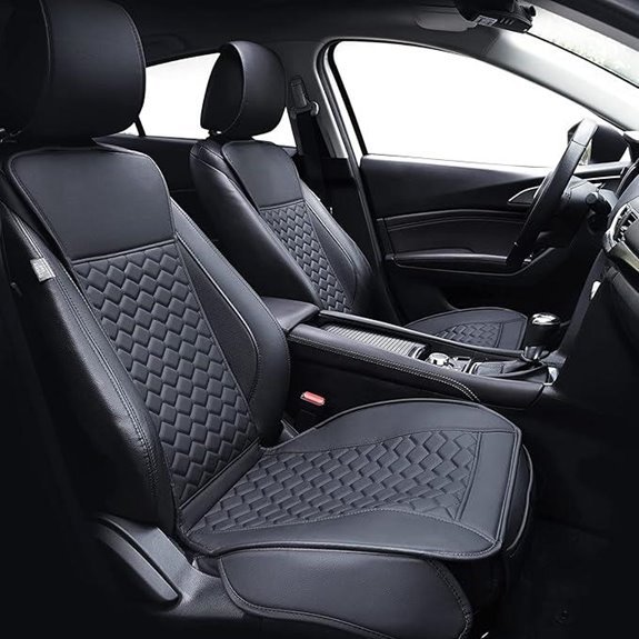 Elantrip 2PCs Front Leather Car Seat Covers