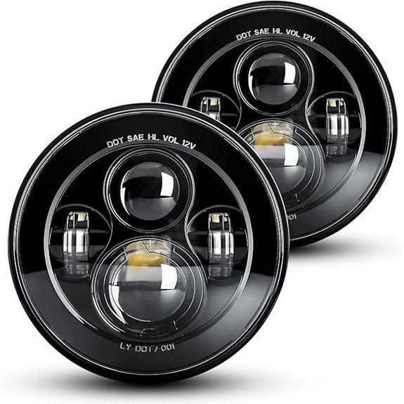 LX-LIGHT 7 Inch LED Headlights for Jeep Wrangler