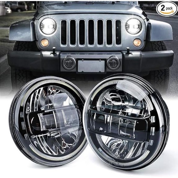 Xprite 7 LED Round Headlights for Jeep Wrangler & Hummer