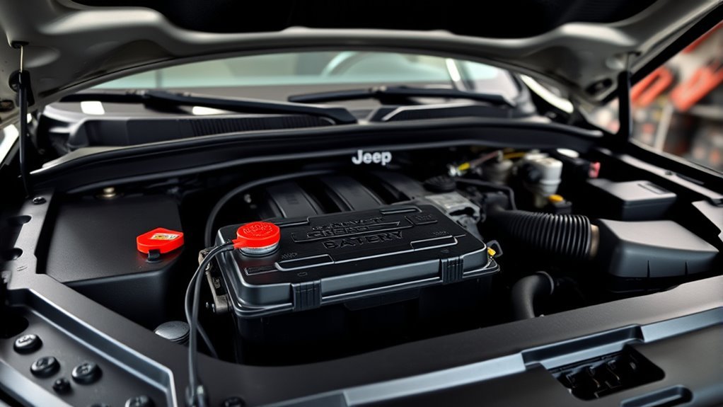 locate jeep grand cherokee battery