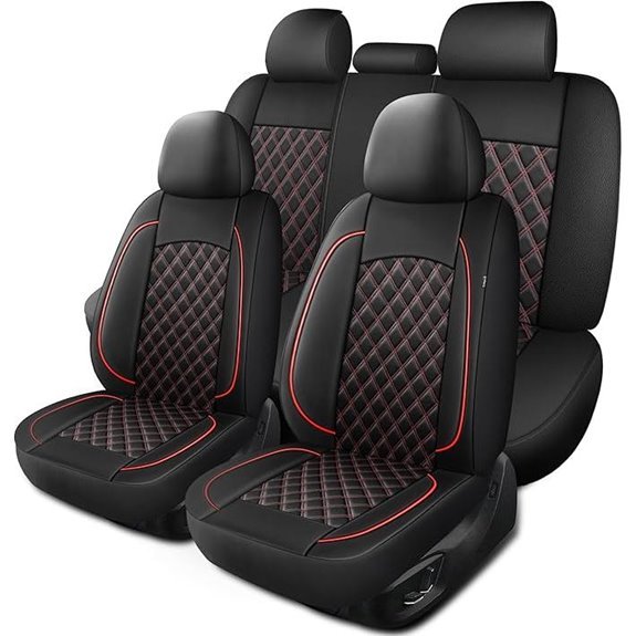 Waterproof Napa Leather Car Seat Covers Full Set