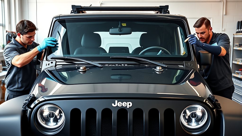 protect jeep windshield cracking