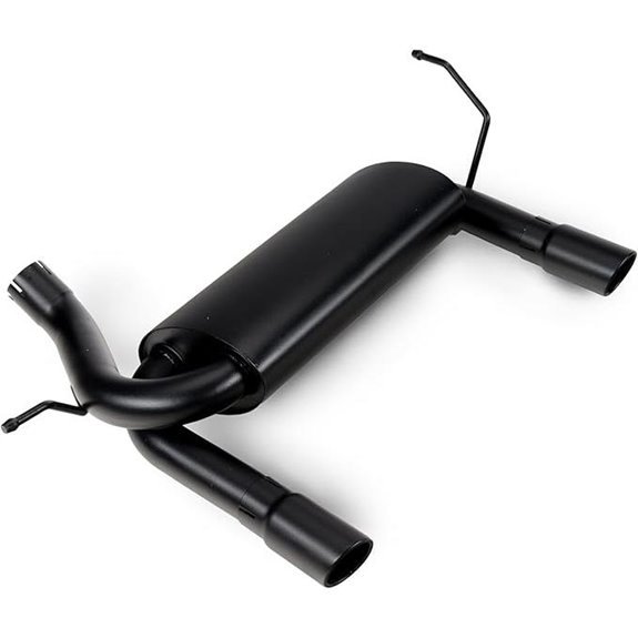 RedRock Dual Outlet Axle-Back Exhaust for Jeep Wrangler JK