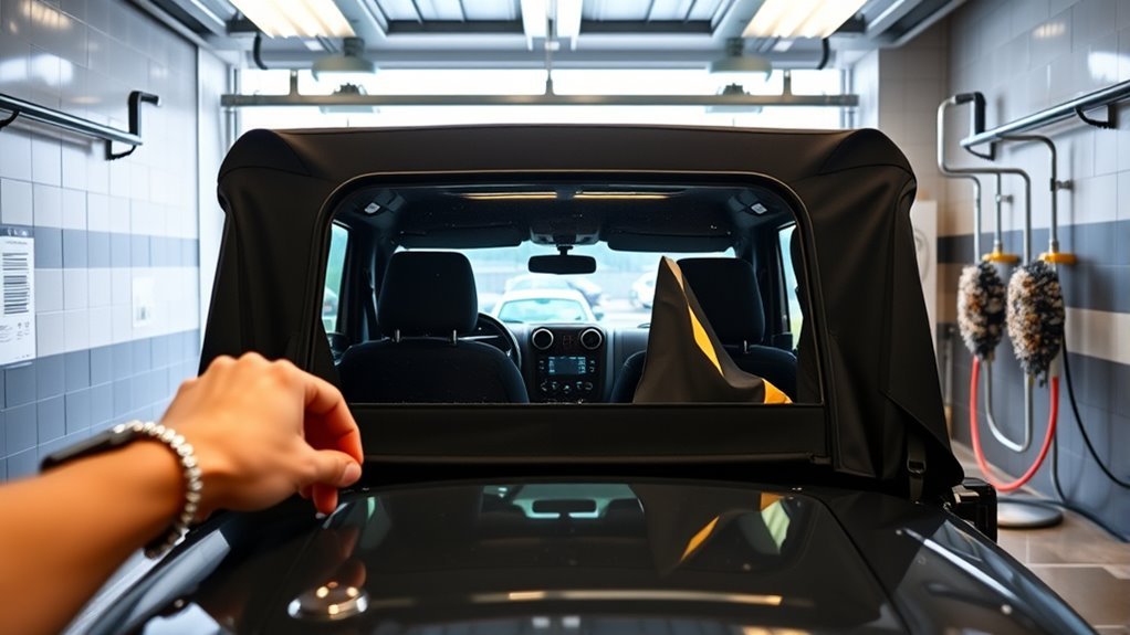 safeguard soft top washing