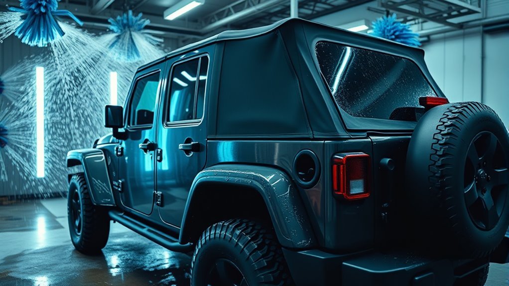 soft top carwash precautions